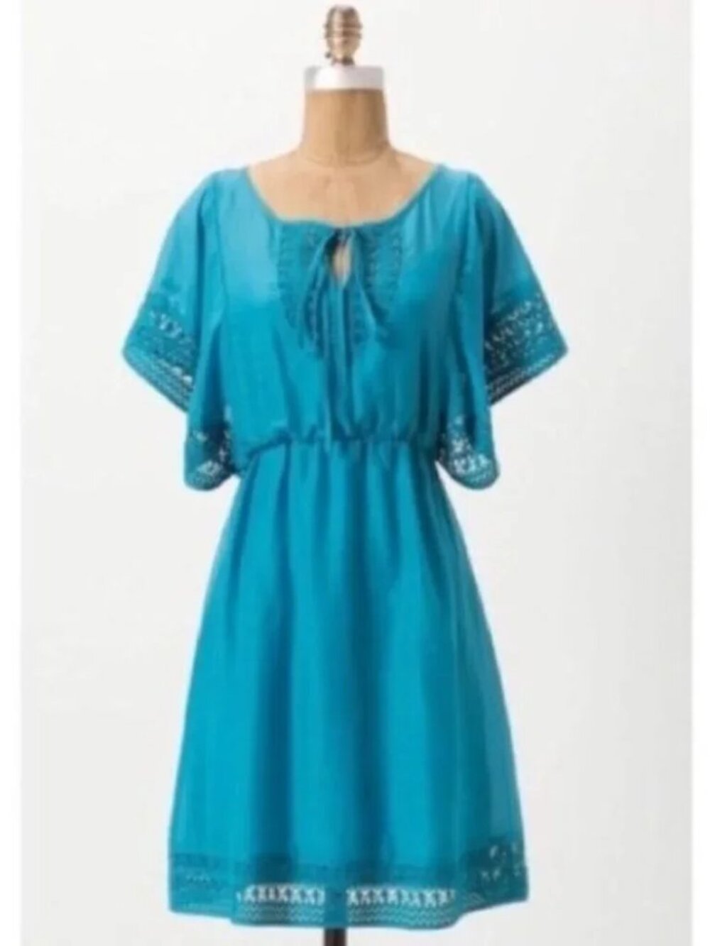 Anthropologie HD In Paris Stone Harbor Sheer Kimono Coverup Tunic Beach Dress 10
